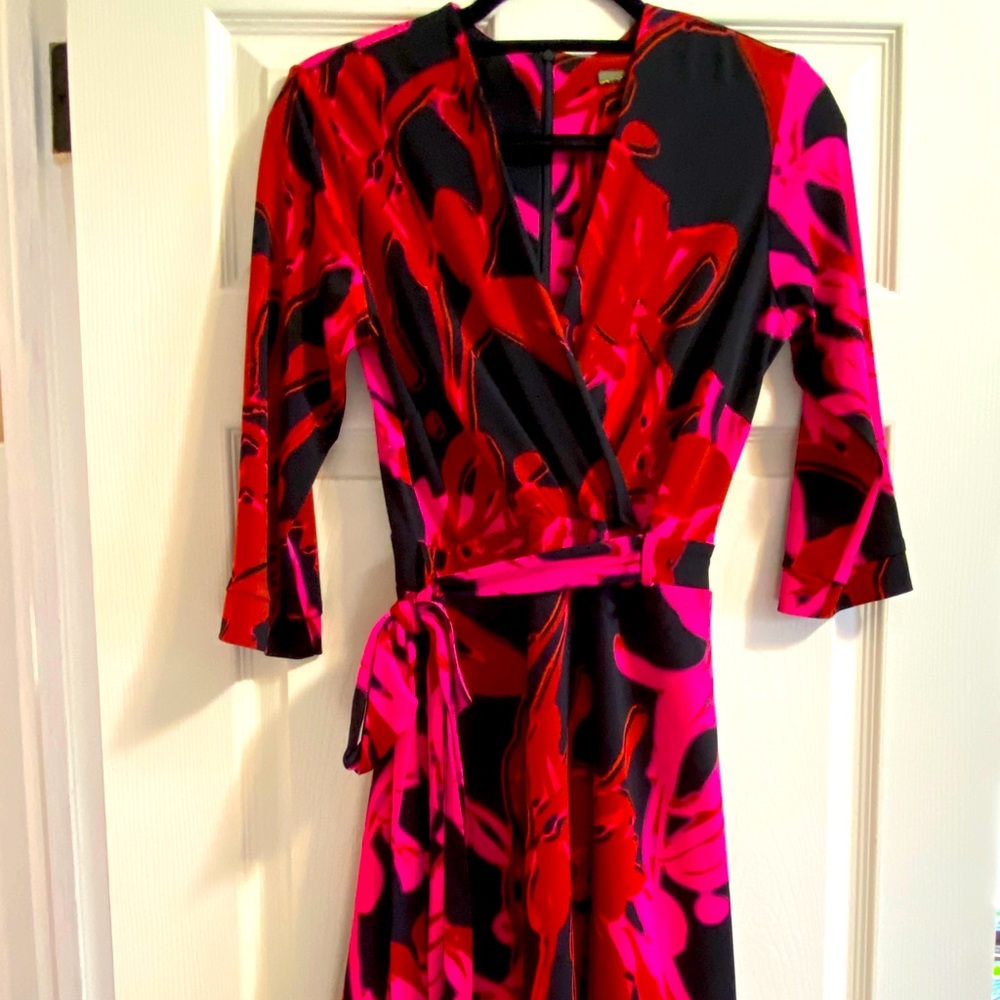 Wrap dress with belt